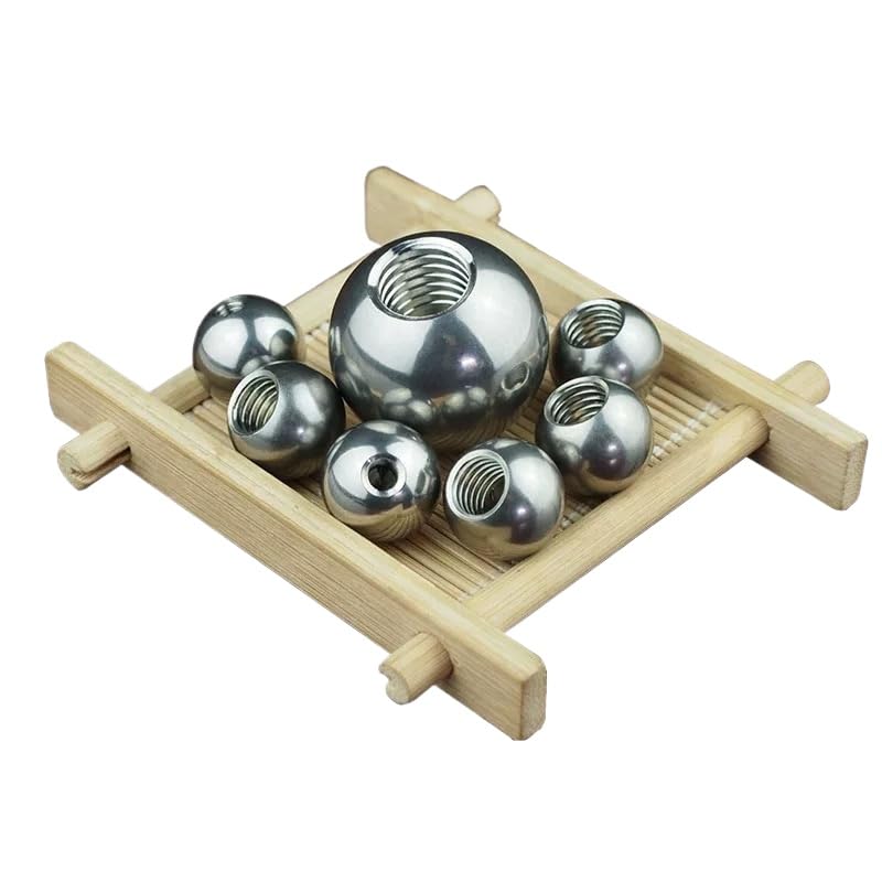 SS304 Ball Knob Nuts with Female Threaded Hole - OD Diameter 5mm-60mm, Compatible with M2-M20 Screws(5PCS 45mm x M4)