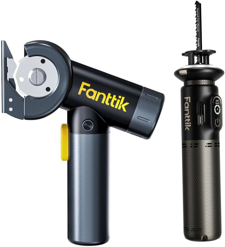 Fanttik C8 Nano Easyswap Cordless Electric Scissors with LED Display & Fanttik R11 Pro Brushless Cordless Mini Reciprocating Saw
