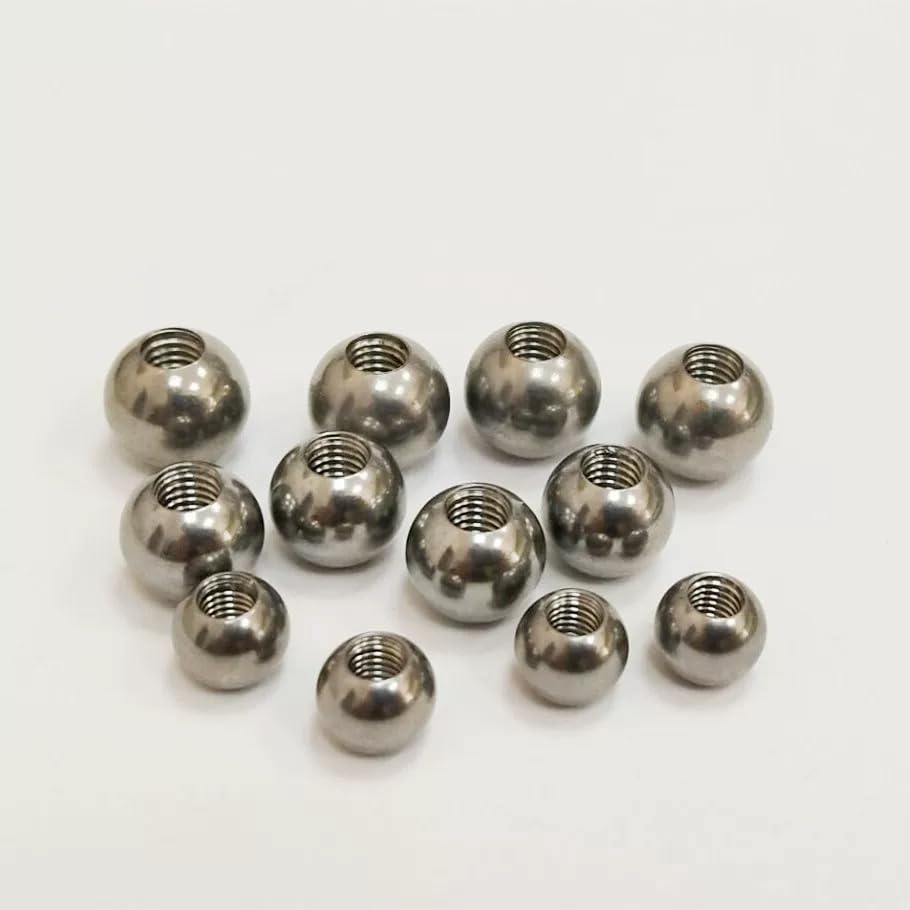 SS304 Ball Knob Nuts with Female Threaded Hole - OD Diameter 5mm-60mm, Compatible with M2-M20 Screws(5PCS 40mm x M4)
