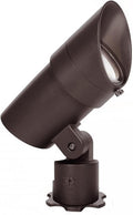 WAC Landscape Lighting, LED 120V Line Voltage Large Size Accent Light with Adjustable Beam Angle and Integral Brightness Control 4000K Cool White Built-in LED in Bronze