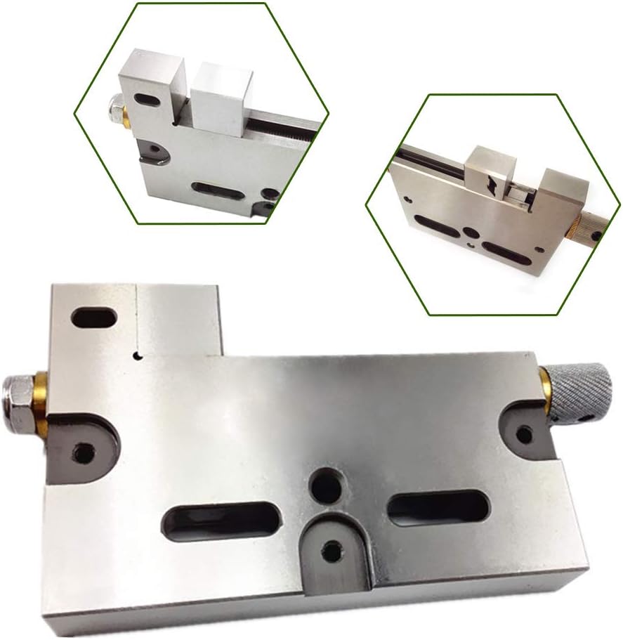 High Precision Vise Stainless Steel Bench Vise 4 Inch, Manual Clamp Vise Wire Edm Vise Jaw Opening Clamp Tool, 4 'Jaw Opening Vise Precision Manual Wire Cutting Tool