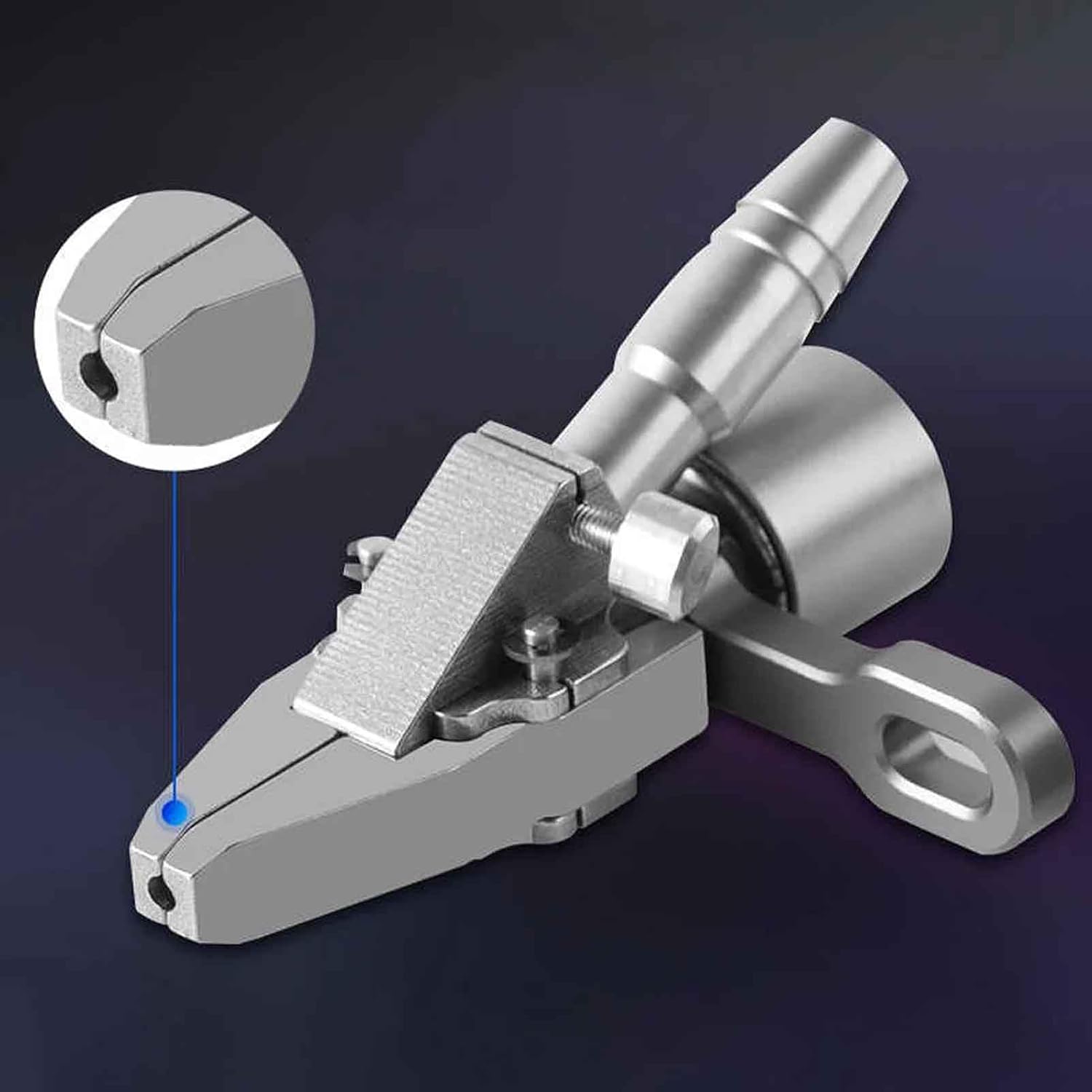 iDili Pneumatic Stainless Steel Screw Machine Clamp Hand-Held Chuck Automatic Screw Machine Clamp (M3.0C)