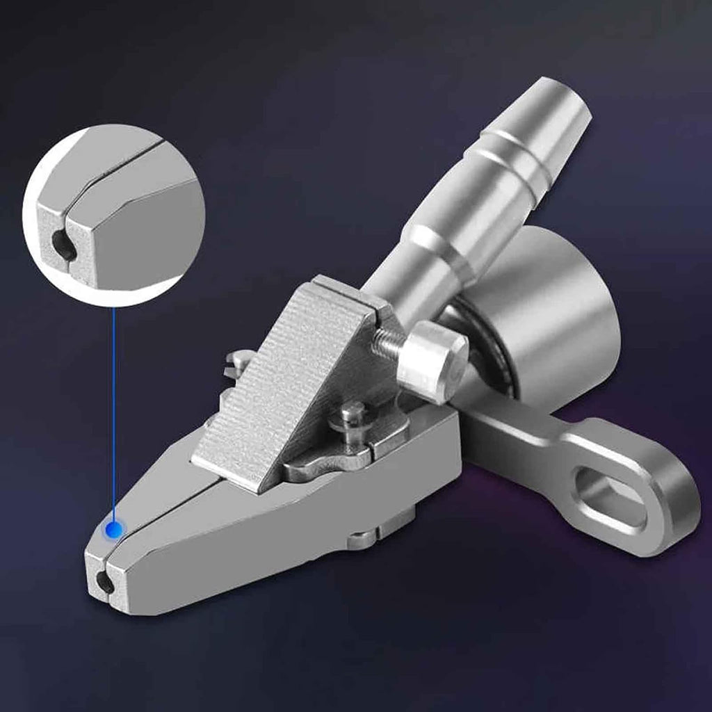 iDili Pneumatic Stainless Steel Screw Machine Clamp Hand-Held Chuck Automatic Screw Machine Clamp (M3.0B)