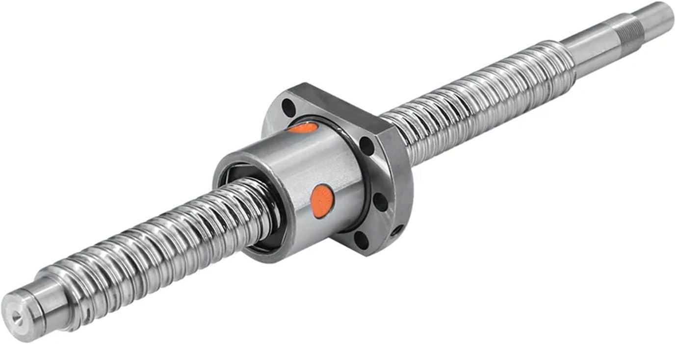 SFU2005 SFU2010 20MM Diameter 5mm 10mm Lead End Machined Ballscrew Rod + Single Ball Nut for CNC Engraver Milling Router(SFU2005,350mm)