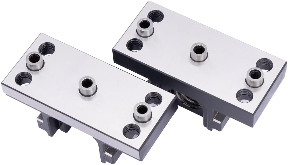 5.1 Inch (H77-L60) CNC Self Centering Vise, With an opening of 2.3 Inch, can be added with jaws for clamping according to the workpiece.