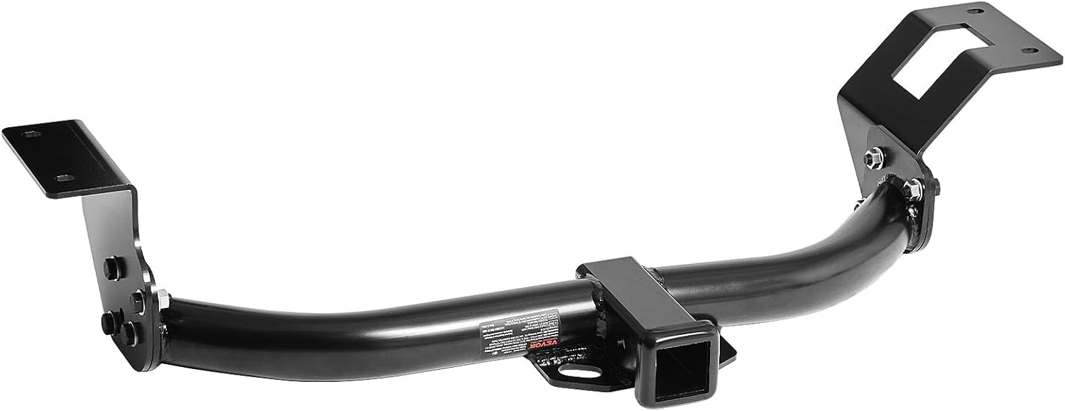 VEVOR Class 3 Trailer Hitch, 2-Inch Receiver, 6000 lbs, Q345B Steel Tube Frame, Compatible with 2012-2016 Honda CR-V, Multi-Fit Hitch to Receive Ball Mount, Cargo Carrier, Bike Rack, Tow Hook, Black