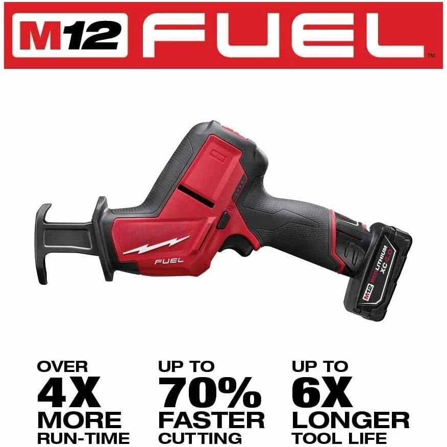 2520-21XC Compact Cordless Reciprocating Saw for Milwaukee M12 FUEL 12V Recip Saw Kit