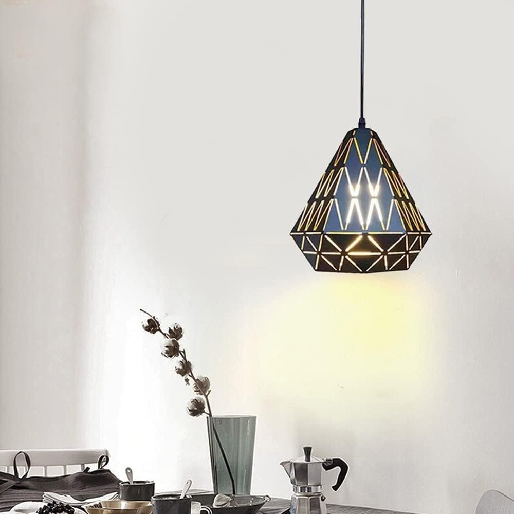 Retro Pendant Lamp Wrought Iron Hanging Light Height Adjustable Suitable Compatible with Conference Room Loft Lobby Generous Suspension Lamp, Luxury