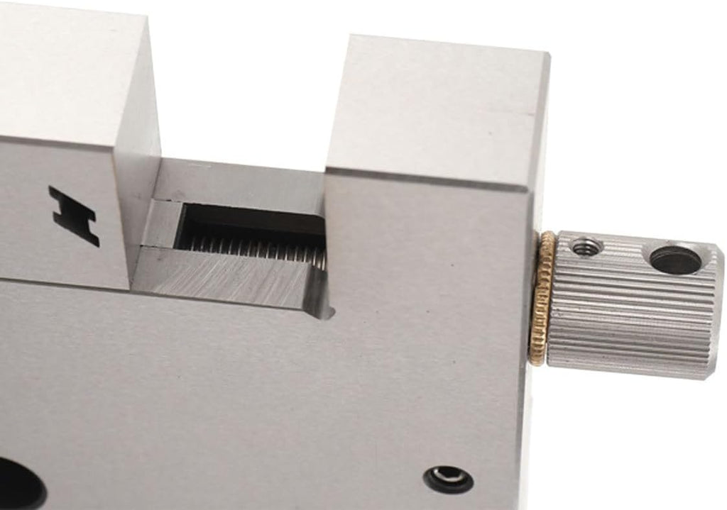 High Precision Vise 4 Jaw Wire Cut EDM, Stainless Steel Jaw Opening Clamping Tool 4 Inch CNC Wire Edm Vise Cutting, Clamping Range 0-100mm