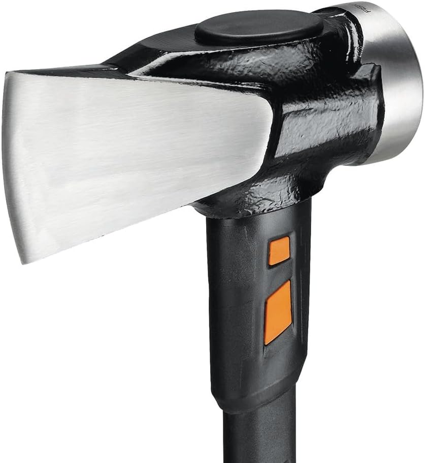 Fiskars IsoCore Builder's axe, XXL, Length: 92 cm, Weight: 5.22 kg, Black/Orange, 1020220