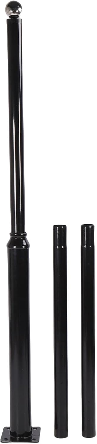 Street Illumination Pole 16ft | Q235 Steel Weatherproof Side Mounted Post for Parking Lots/Basketball Courts/Residential Areas | Sturdy Galvanized Outdoor Lamp Pole