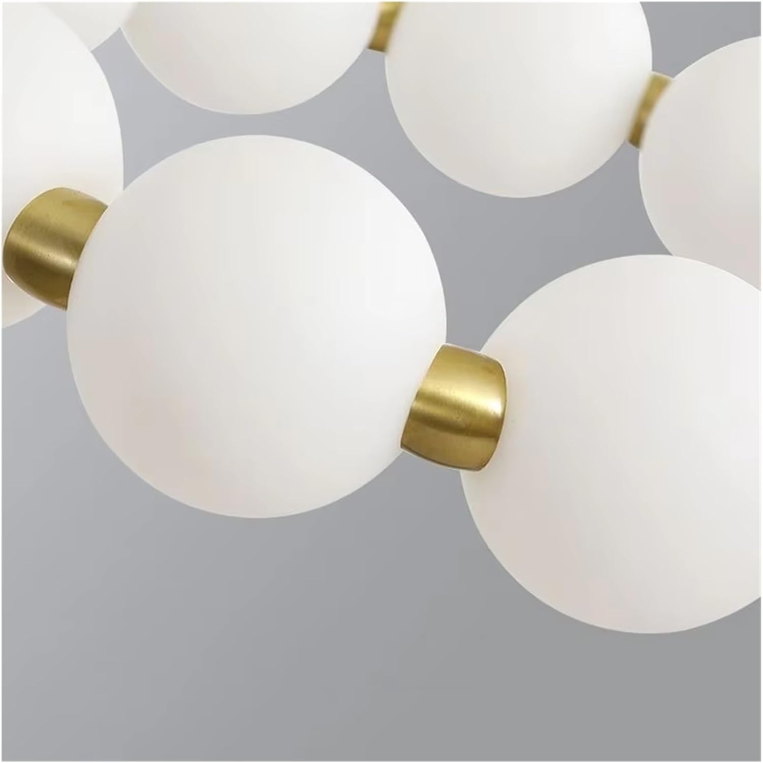 Pearl Ring LED Chandelier Dining Room Living Room Dining Table Kitchen Chandelier Home Acrylic Ball Lamp