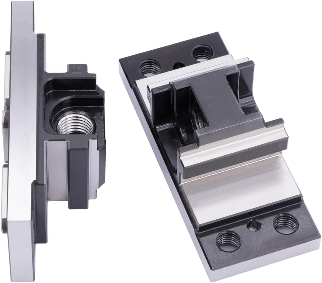 Xindian PAF 4 Inch (H77-L10-L) CNC self centering vise, with a stroke of 0.4 Inch, widened jaws, and the ability to add irregular jaws for clamping.