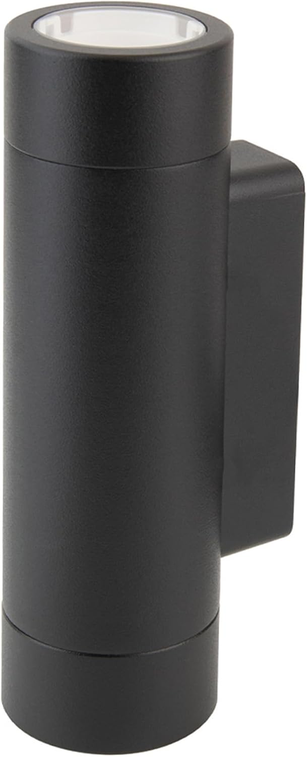 WAC Lighting LED 12V Colorscaping Smart App Controllable Landscape Lighting with RGBWW Color Changing and Tunable White Wall Cylinder with Adjustable Beam Angle in Black