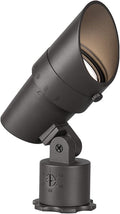 WAC Landscape Lighting, LED 120V Line Voltage Medium Size Accent Light with Adjustable Beam Angle and Integral Brightness Control 3000K Warm White Built-in LED in Bronze