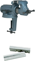 Wilton Super-Junior Vise, 4-Inch Jaw, 2-1/4-Inch Opening with P-4, Prism Jaw Cap