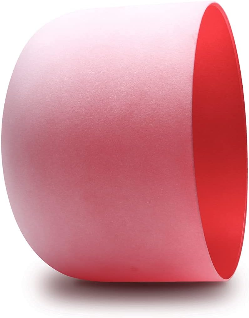 FMTY 10inch Crystal Singing Bowls set prefect pitch(±10HZ) Red(Root)+ Blue(Throat) with Carrying Bag Sound Bowls Chakra Bowl