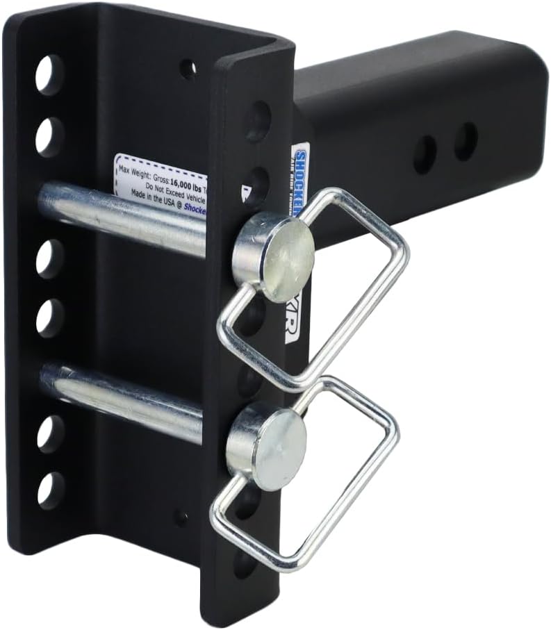 Shocker XR Raised Ball Mount Hitch, Fits 2-1/2'Hitch Has 2' Ball