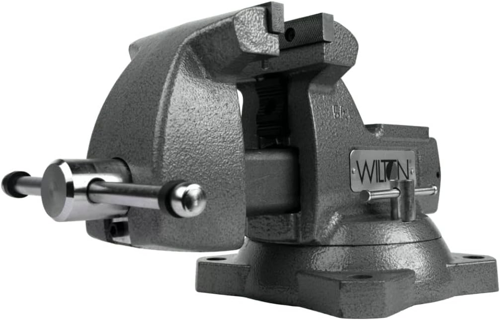 Wilton Mechanics Bench Vise, 5' Jaw Width, 5-1/4' Jaw Opening, 3-3/4' Throat (Model 745)
