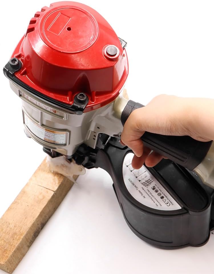 Siding Nail Gun CN70, 1-3/4-inch to 2-3/4-inch Roofing Nails 15 Degree Pneumatic Coil Roofing Nail Gun for Siding Sheathing Wooding Fencing Decking