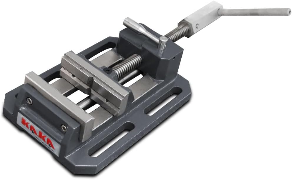 KAKA INDUSTRIAL Drill Press Vise,Heavy-Duty Drill Press Vise with Quick-Release, 4 inch Jaw Opening, Cast Iron Milling Machine Vice for Precision Drilling & Metalworking TSL-100Q