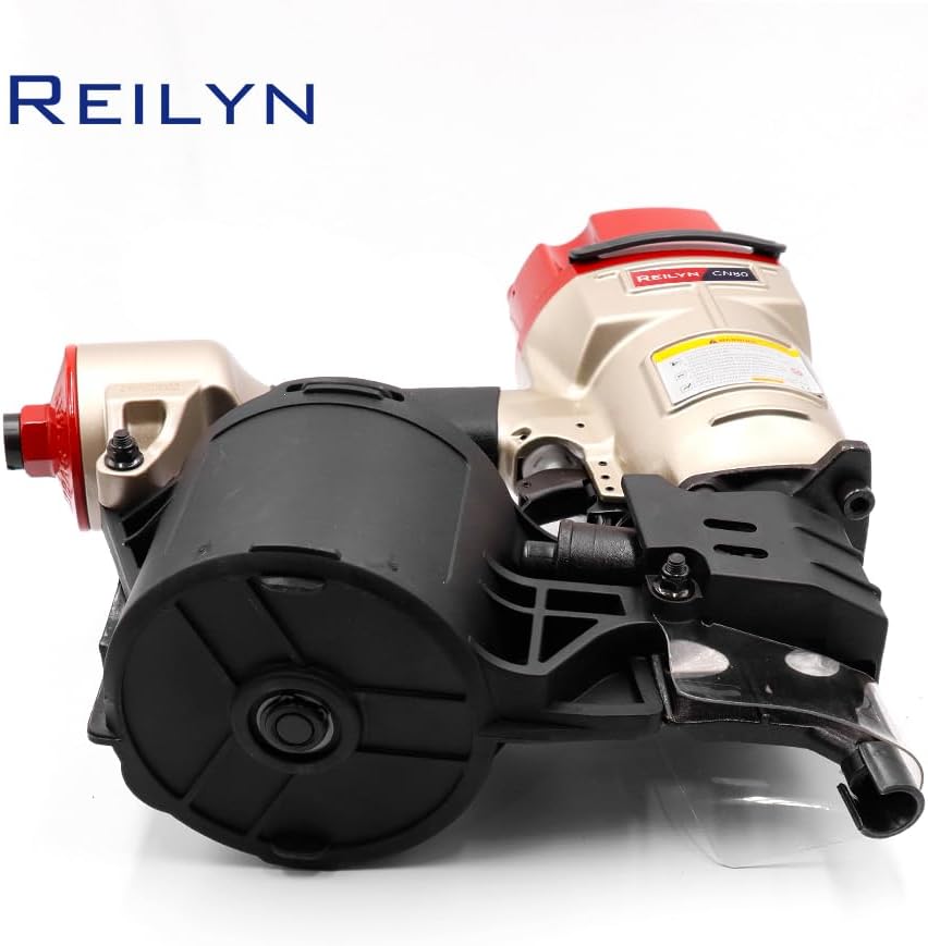 Coil Nail Gun CN80, 2 inch to 3-1/4-inch 15 Degree Siding Nailer, Heavy-Duty Pallet Coil Nailer for Framing, Sheathing, Wooding Fencing, Decking