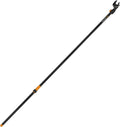 Fiskars Tree Pruner Bypass Long UP84, Non-Stick Coated Blade, Tempered Steel Blades/Aluminium Handle, Length: 2.4 m, Black/Orange, 1001557
