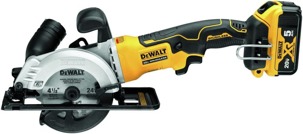 DEWALT ATOMIC 20V MAX* Circular Saw Kit, 4-1/2-Inch (DCS571P1)