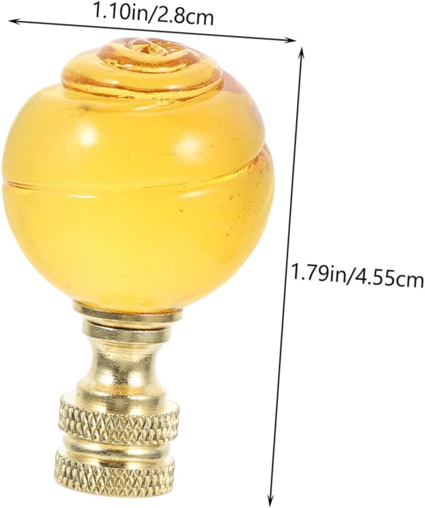 lamp 2pcs Lighting Desk Lights Standing Floor Lamp Desk Lamp Floor Lamps Decorative Lights Lamp Finials Decorative Finial Decor Lamp Finial Cap Knob Nut Crystal Ball Copper lamp (ge 4.55X2.80X2.8