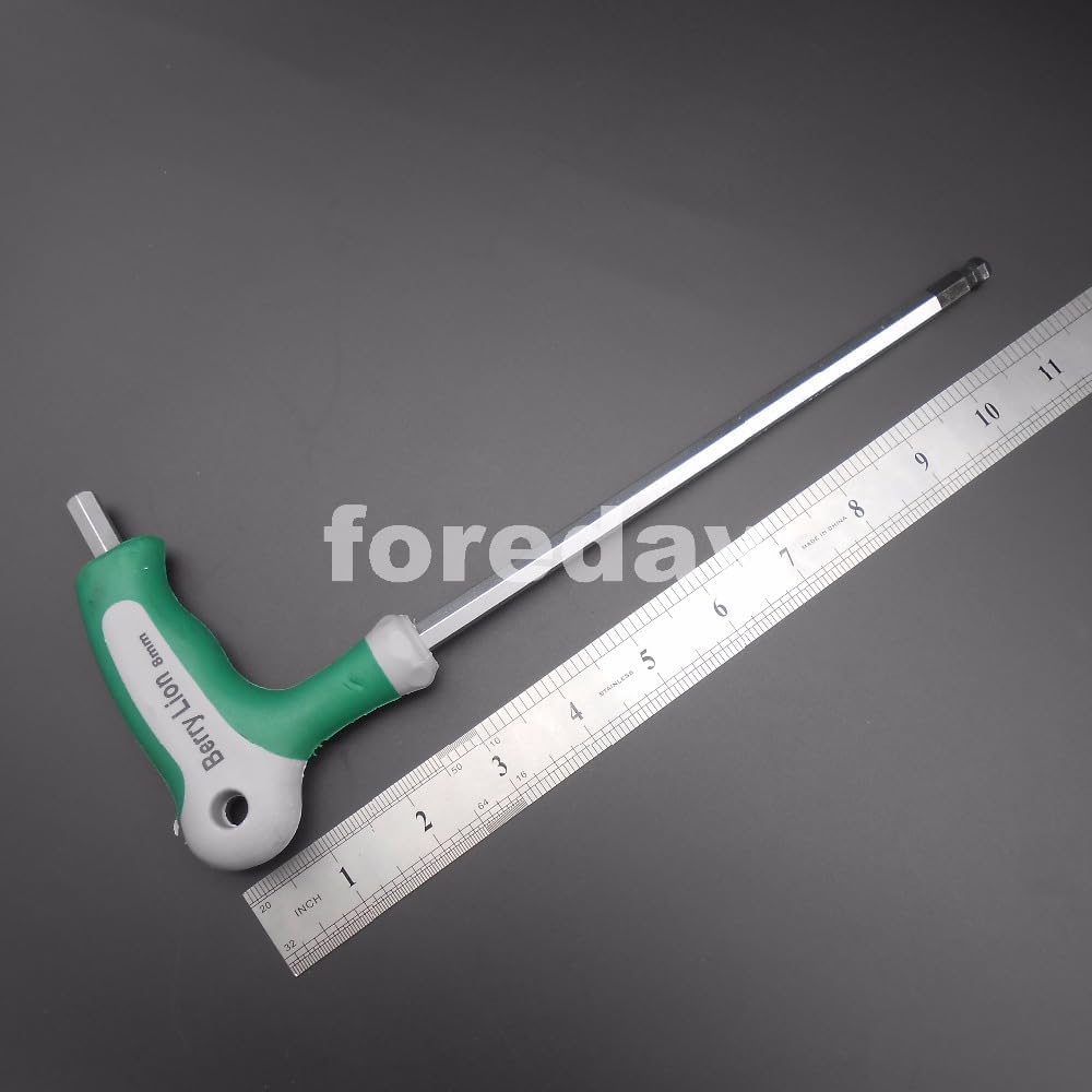 5PCS X 8MM T-Handle Hex Allen Keys Metric Wrench M8 7-Handle spanner Ball end 7-Shape die nut hexagon spanner CR-V HQ *BT793X5