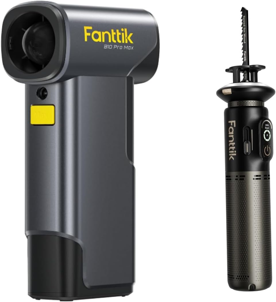 Fanttik B10 Pro Max Electric Air Duster & Fanttik R11 Pro Brushless Cordless Mini Reciprocating Saw