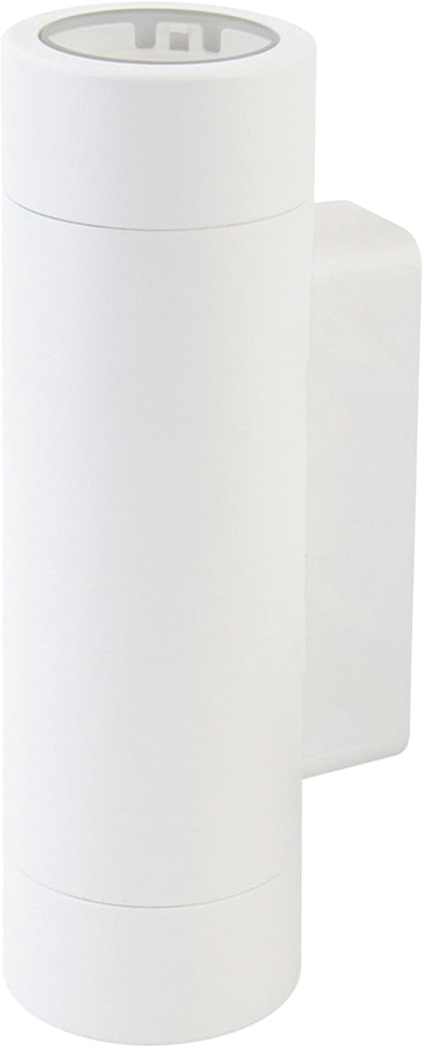WAC Lighting LED 12V Colorscaping Smart App Controllable Landscape Lighting with RGBWW Color Changing and Tunable White Wall Cylinder with Adjustable Beam Angle in White