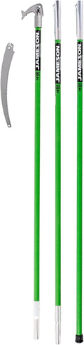 Jameson LS-Series Hollow Core Landscaping Tree Trimming Kit | 16' Barracuda Saw Blade | 18-Foot Reach | Fiberglass Poles with Leaf Spring Locking Buttons | Tree Pruning & Trimming Tool