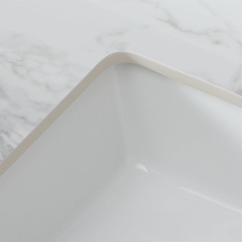 43x22 Marble Bathroom Vanity Top with Sink, Vanity Top with Sink with Pre-drilled Holes and 4' Backsplash, Perfect for Home & Rental Properties