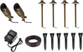 Modern Bright Home Decorative Aera cast Brass Landscape Lighting Full Starter Pack of 6 kit 2-6x6x18.125