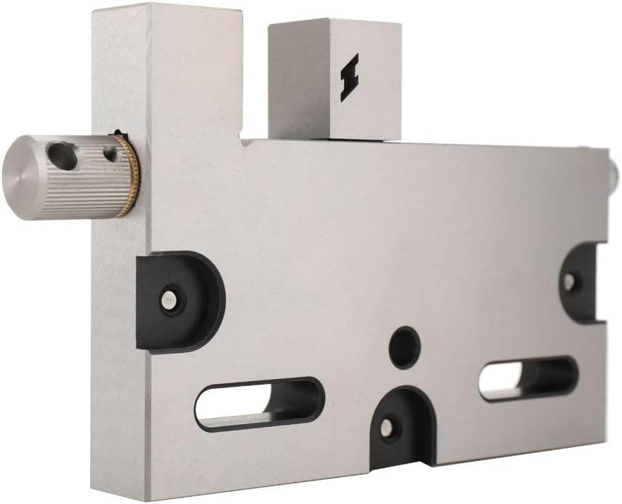 High Precision Vise 4 Inch, Bench Clamp Vise Stainless Steel Jaw Opening Clamp Tool, Wire EDM Precision Manual Vise 4 Jaw Opening 0-100mm Clamping Range 3Kg Load for Milling Drilling Machine