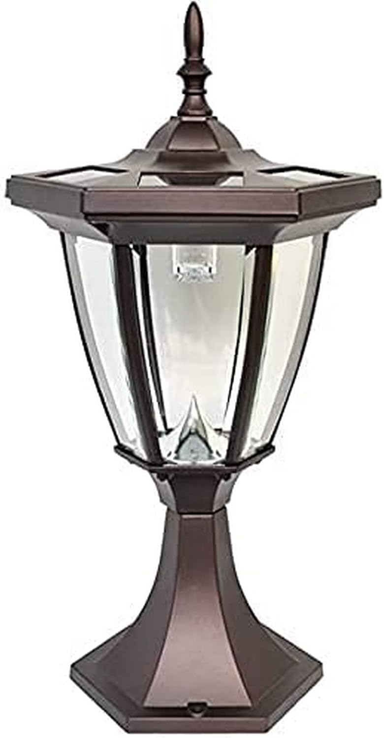 Solar Lantern Outdoor Lights,Garden Post Light LED Fence Street Light Solar Column Pillar Lamp Waterproof Outdoor Post Lights European Villa Home Door Pedestal Light Outdoor Light Home Decor