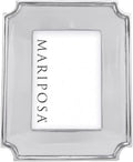 MARIPOSA LINZEE 5x7 ENGRAVABLE FRAME | SILVER | BRILLANTE | FRAMES | ENGRAVABLE FRAMES | RECYCLED SANDCAST ALUMINUM | HANDMADE IN MEXICO