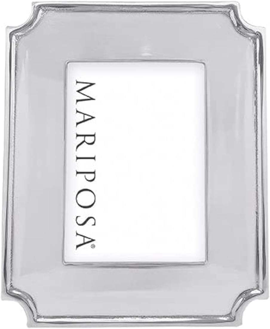 MARIPOSA LINZEE 5x7 ENGRAVABLE FRAME | SILVER | BRILLANTE | FRAMES | ENGRAVABLE FRAMES | RECYCLED SANDCAST ALUMINUM | HANDMADE IN MEXICO