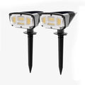 Solar Lights Outdoor Garden,IP67 Waterproof 52LED Solar Spot Lights Outdoor 3Mode Solar Outdoor Lights 2 in 1 Solar Landscape Spotlights/Wall Lights Decorative for Pathway Yard Patio,2 pcs