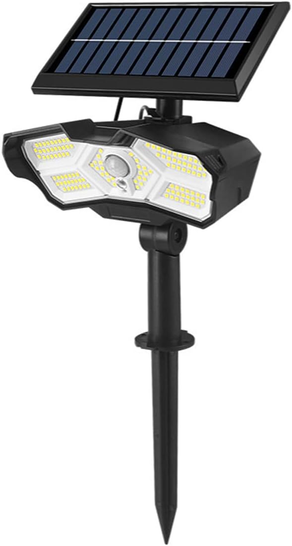 Solar Spot Lights Outdoor,126Leds Solar Landscape Spotlights Adjustable,IP65 Waterproof Solar Powered Garden Lights 2 in 1 for Yard Wall Driveway Porch Walkway Pool Patio,126SMD,4 pcs (1262 pcs)