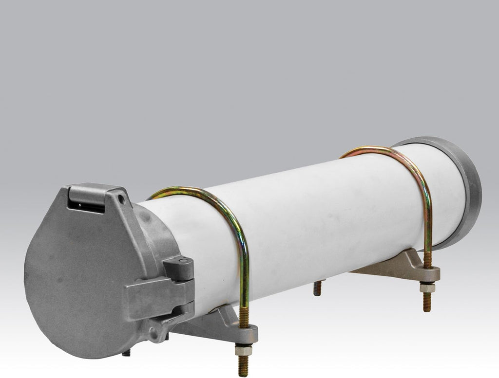 Buyers Products CC800 PVC Conduit Carrier Kit, 8 Inch Diameter Pipe Storage Rack for Trucks, Mounting Hardware Included, Spring-Loaded Latch, Weather-Resistant Door - for Conduits, Fly Rods & More