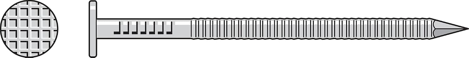 Simpson Strong-Tie S16SNDBB Painted Siding Nail — 3-1/2 in. x .120 in. Type 304 Stainless Steel, Dark Brown (25 lb.)