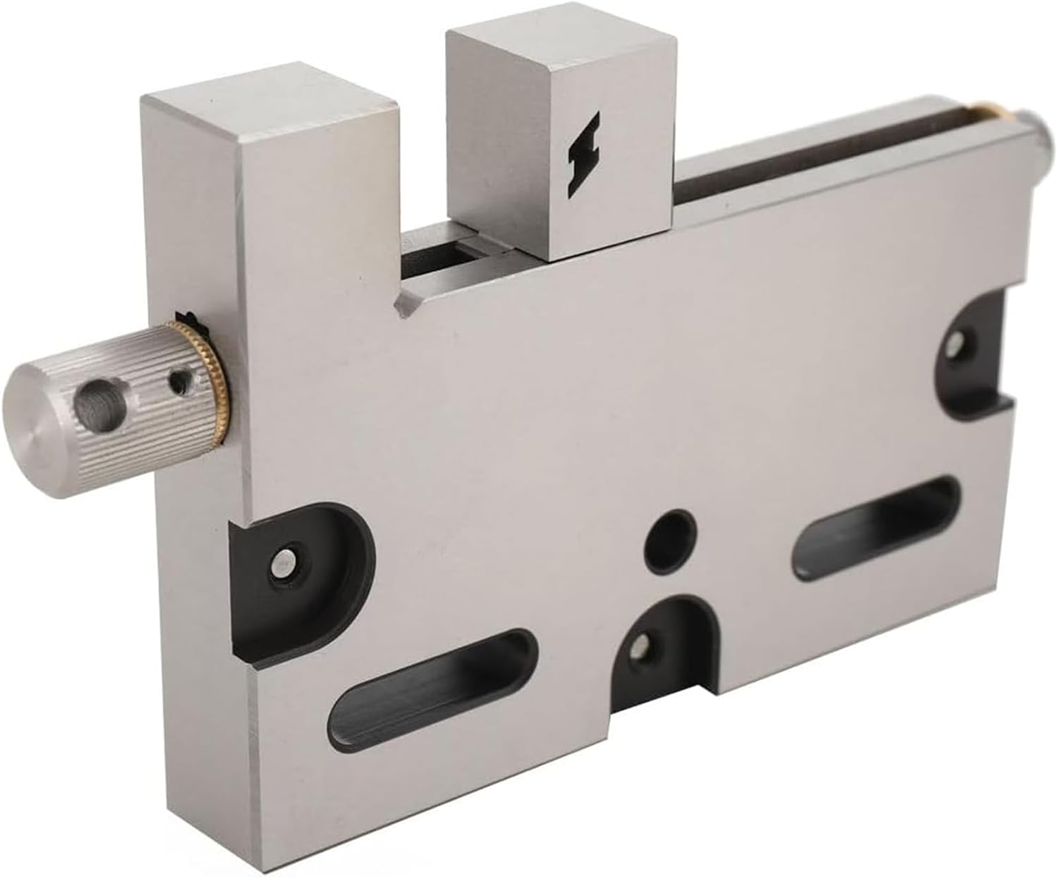 4 Inch CNC Wire EDM High Precision Vise Stainless Steel Bench Vise 0-100mm Jaw Opening Clamping 3Kg Load Vise Fixtures for Small Workpieces Silver,4Inch