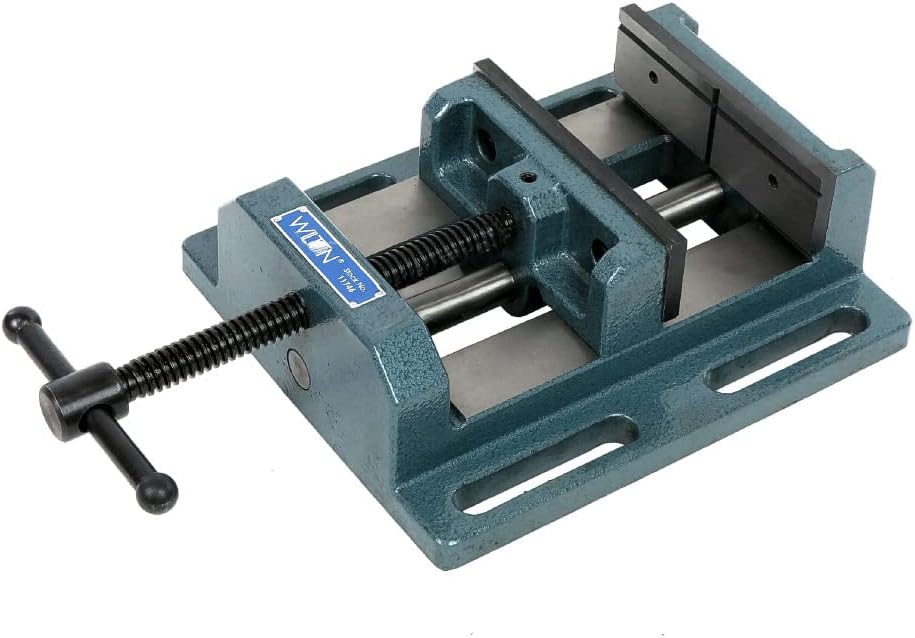 Wilton Low-Profile Drill Press Vise, 6' Jaw Width, 6' Jaw Opening, 2' Jaw Depth (Model LP6)