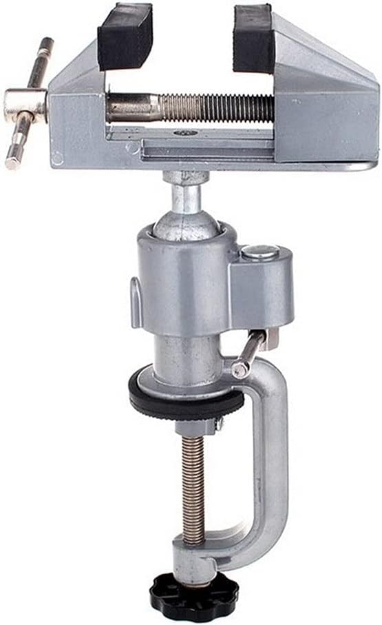 Universal Table Vise with 360 Degrees Swiveling Clamp for Crafting Painting Sculpting Electronics Soldering