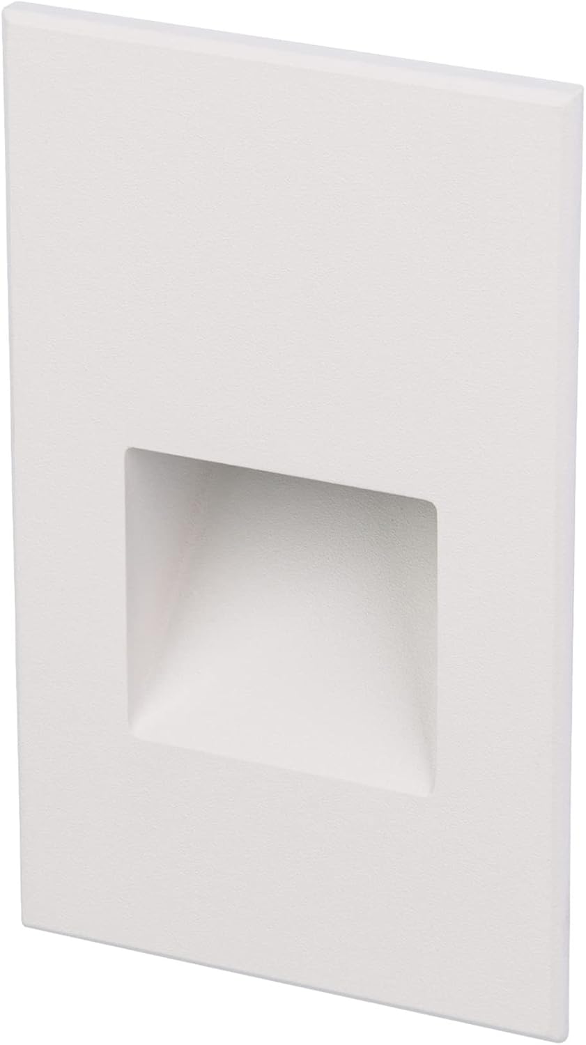 WAC Landscape Lighting, LEDme 120V LED Vertical Indoor and Outdoor Step and Wall Light 2700K Built-in LED in White