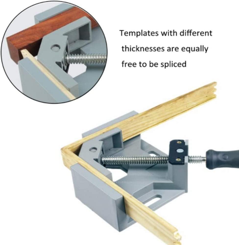 Right Angle Clamp Single Handle 90 Degree Corner Clamp Adjustable Vise Aluminum Alloy Right Angle Clip Clamp Tool for Wood-Working Engineering Welding Carpenter