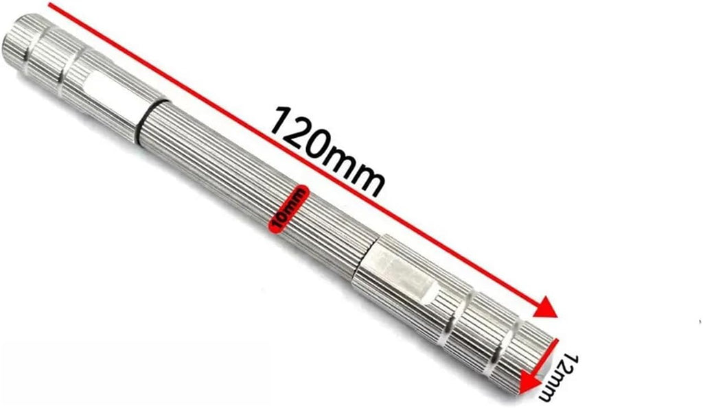 Double Ended Pin Vise Precision Stainless Steel Double-Ended Tweezers Vise Holding Tool Adjustable Jaws 0.8/1.3/2.4/ .8mm For Watch Repair