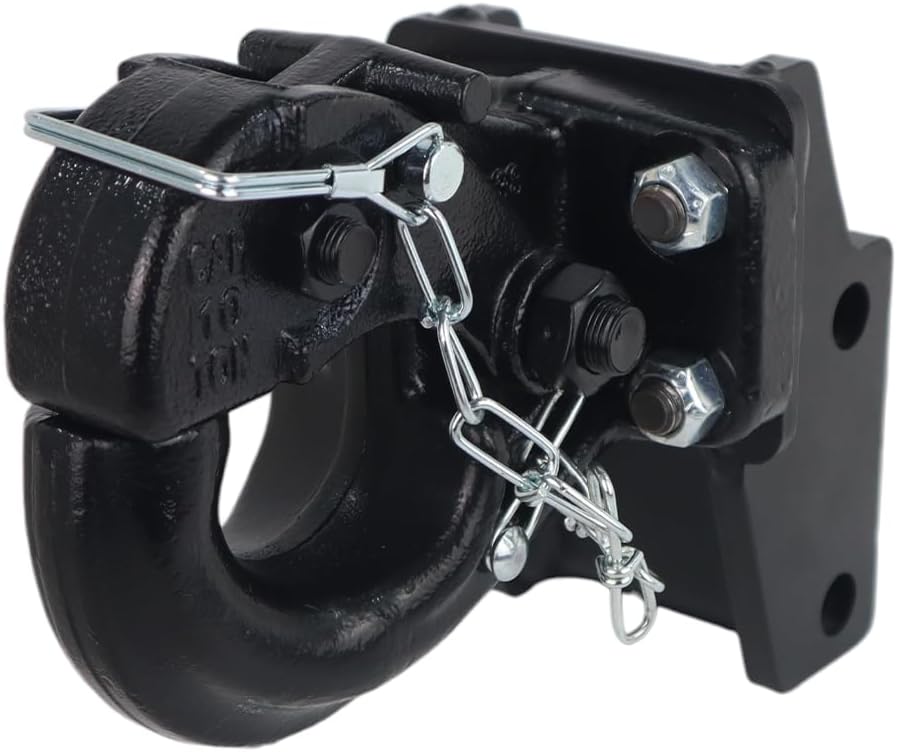 Shocker XR Adjustable Pintle Hook Hitch, Fits 2' Hitch 5.5' Rise/10.5' Drop